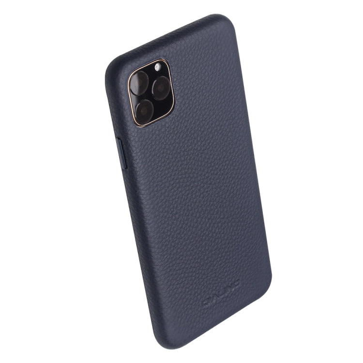 QIALINO Shockproof Top-grain Leather Protective Case, For iPhone 11, For iPhone 11 Pro, For iPhone 11 Pro Max