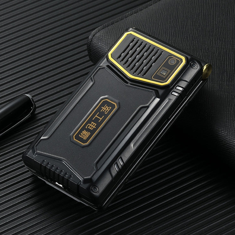 M7+ 4G Dual Screen Flip Elder Rugged Phone, 2.8 inch Inner, 2.4 inch Outer, 6800mAh Battery, 24 Keys, Flashlight, Network: 4G, Dual SIM, SOS, EU Plug, US Plug, UK Plug