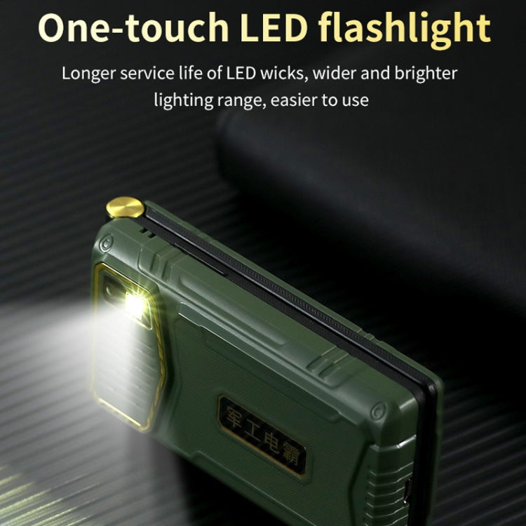 M7+ 4G Dual Screen Flip Elder Rugged Phone, 2.8 inch Inner, 2.4 inch Outer, 6800mAh Battery, 24 Keys, Flashlight, Network: 4G, Dual SIM, SOS, EU Plug, US Plug, UK Plug