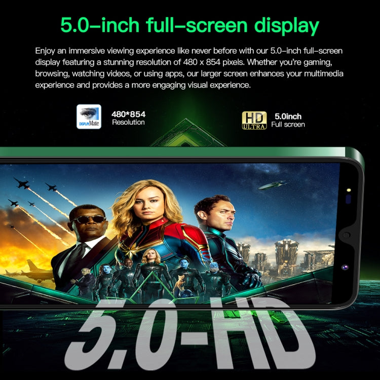 Povo6 Neo / DP29, 1GB+16GB, Face Identification, 5.0 inch Android 8.1 MTK6580M Quad Core, Network: 3G, Dual SIM, EU Plug, US Plug, UK Plug, AU Plug