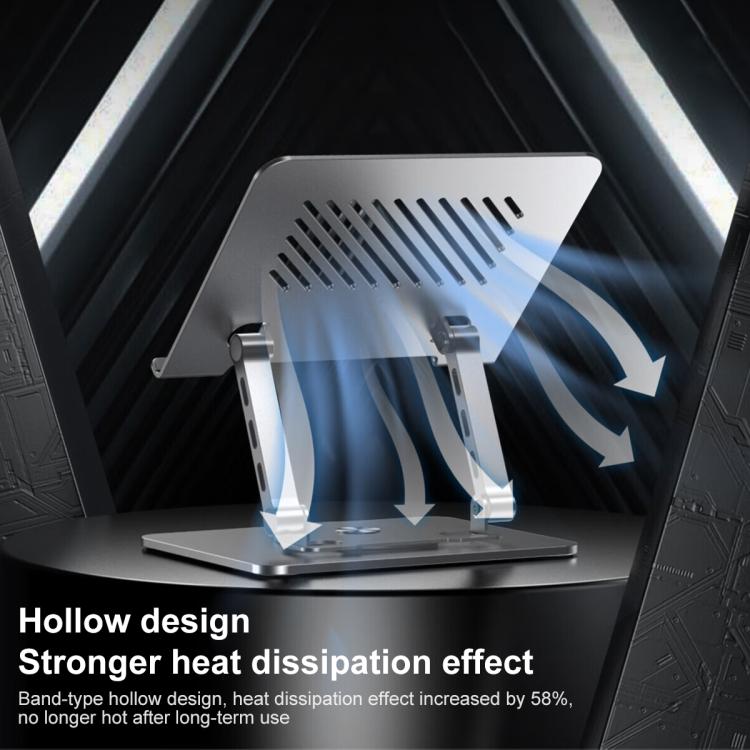 Lenovo Thinkplus ZJA7 360 Degree Rotating Laptop Heat Dissipation Metal Holder, ZJA7