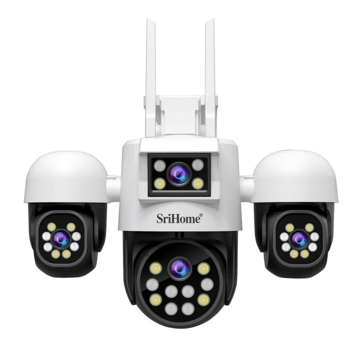 SriHome SH069 8MP 3X Digital Zoom HD Quad-lens Security Camera, US Plug, EU Plug, AU Plug, UK Plug