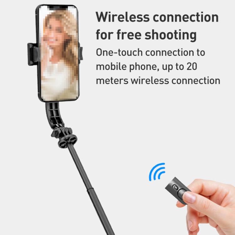 Lenovo Thinkplus Premium Aluminum Alloy Bluetooth Selfie Stick, 1.1m