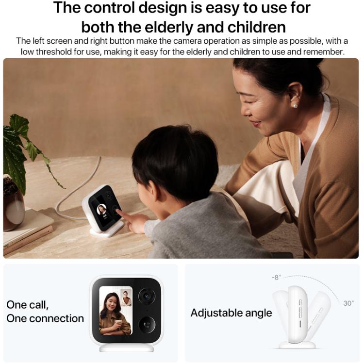 Original Xiaomi Smart Camera Video Call Edition Support One-click Call / AI Intelligent Detection, Video Call Edition