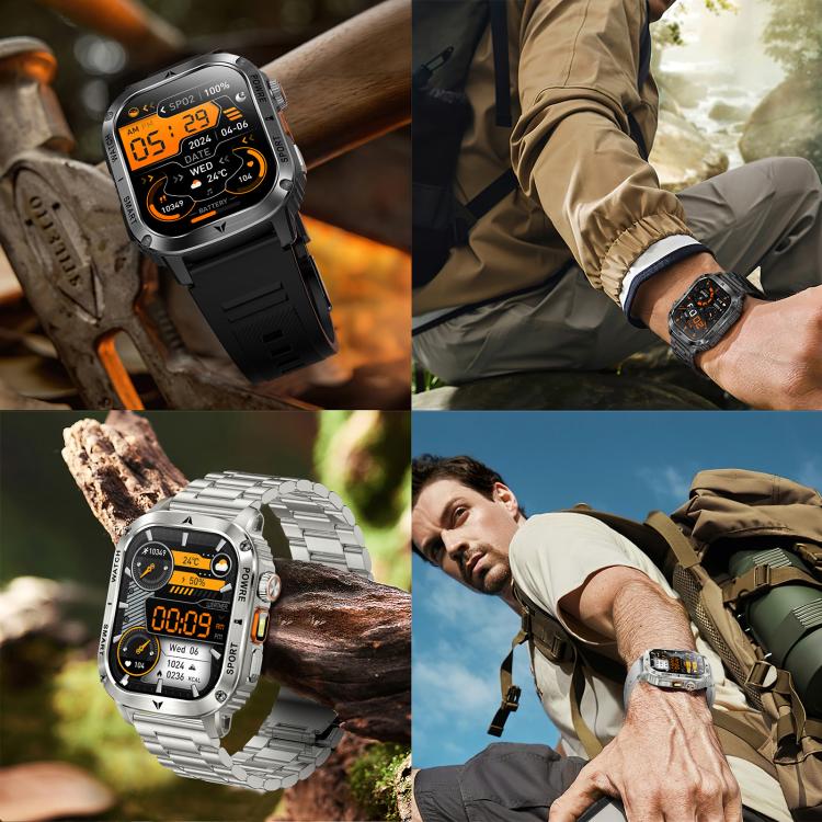 AK80 BT Call Smart Watch, Support Blood Oxygen / Blood Pressure / Heart Rate / Sports Health Monitoring Fitness Tracker