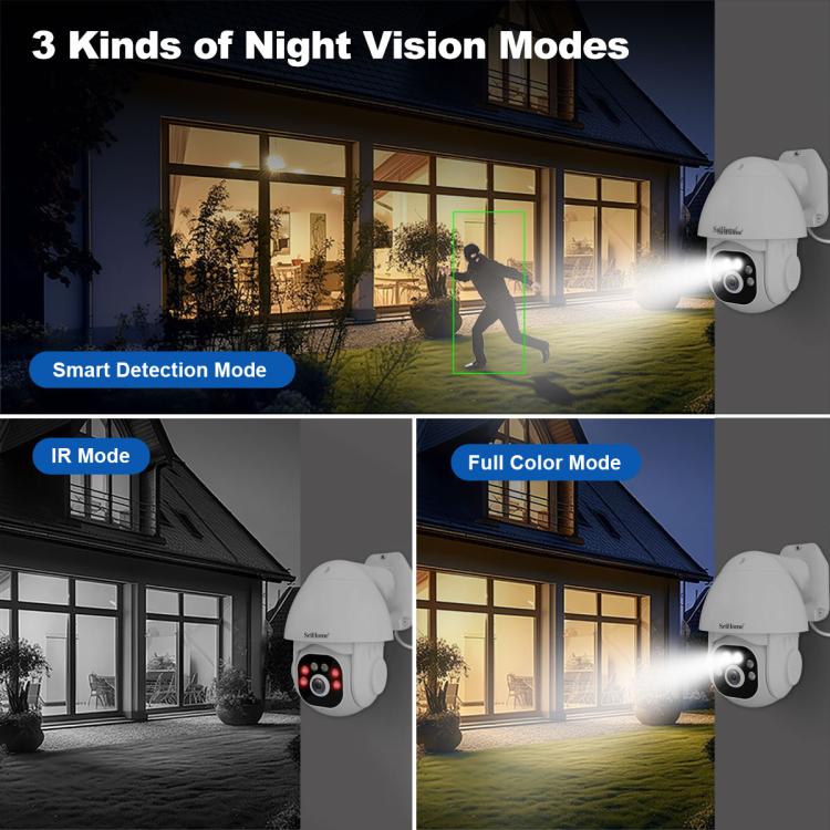 SriHome NVS005-PoE039 5MP 4CH HD PoE NVR Security Camera System Kit, NVS005-PoE039