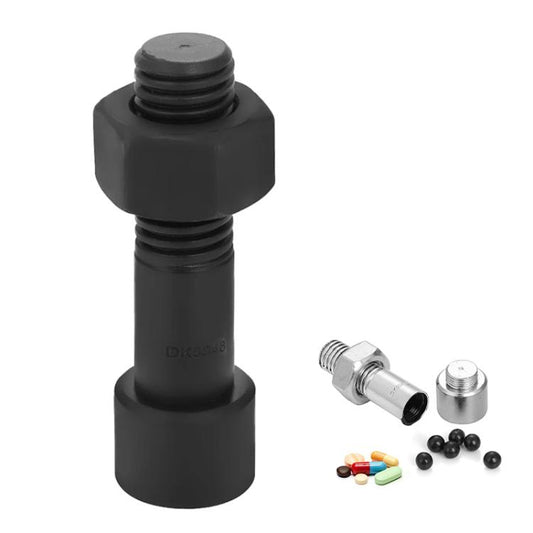 Simulation Spare Tire Screw Capsule Medicine Storage Tank Pill Storage Organizer, Screw Pill Storage Tank