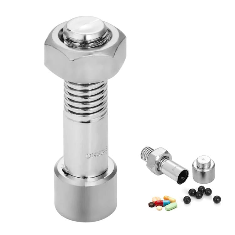 Simulation Spare Tire Screw Capsule Medicine Storage Tank Pill Storage Organizer, Screw Pill Storage Tank