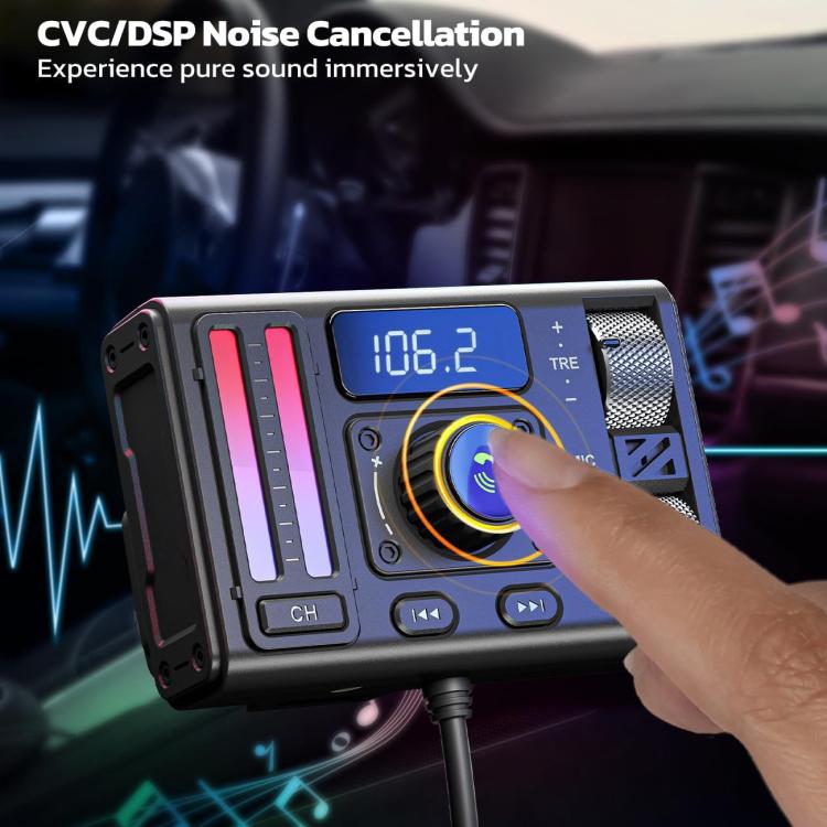 MT02 Car Bluetooth MP3 Player Bass AUX FM Transmitter Cigarette Lighter Charging, MT02