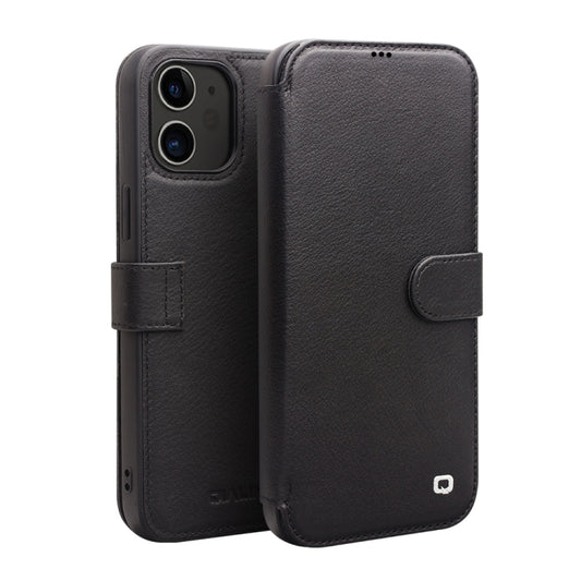 QIALINO Business Magnetic Horizontal Flip Leather Case with Card Slots & Wallet, For iPhone 12 mini, For iPhone 12 / 12 Pro, For iPhone 12 Pro Max