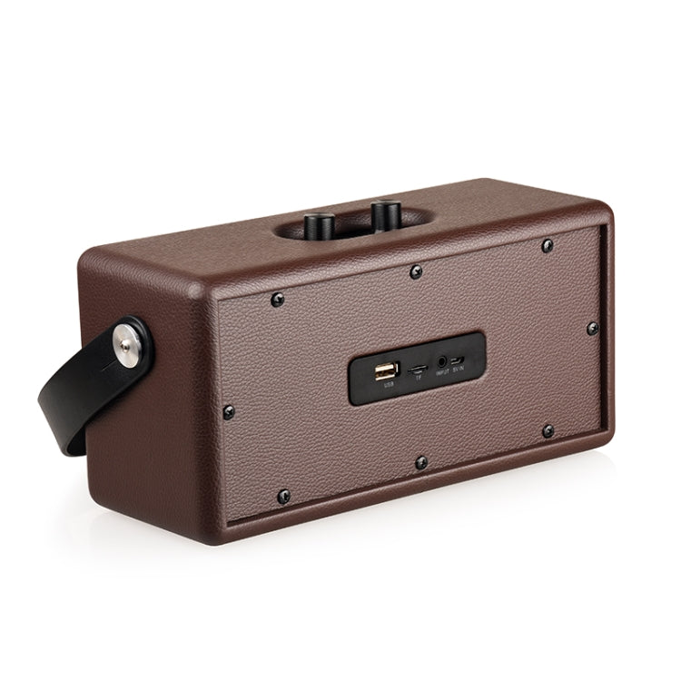 D30 Portable Subwoofer Wooden Bluetooth 4.2 Speaker, Support TF Card & 3.5mm AUX & U Disk Play