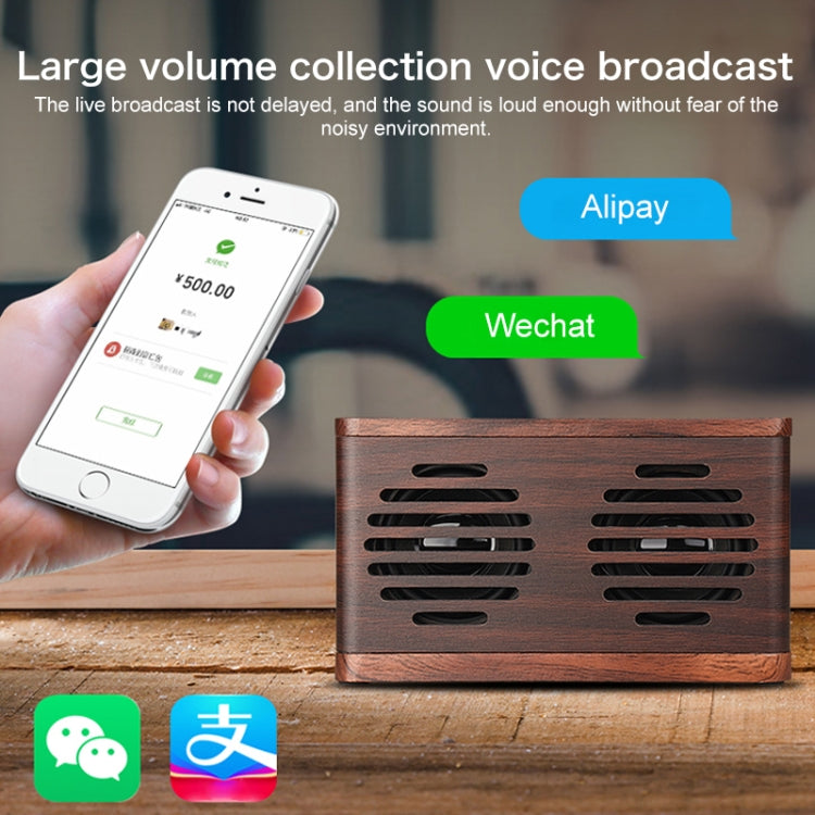D70 QI Standard Subwoofer Wooden Bluetooth 4.2 Speaker, Support TF Card & 3.5mm AUX, Yellow, Brown