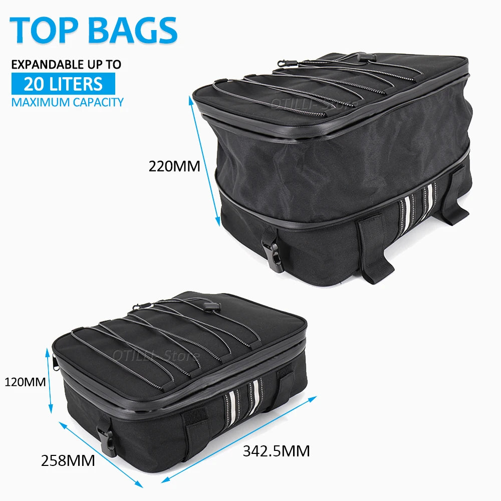 For BMW R1200GS R1250GS LC Adventure F700GS F750GS F800GS F850GS F650GS G310GS ADV Top Box Panniers Bag Case Luggage Bags