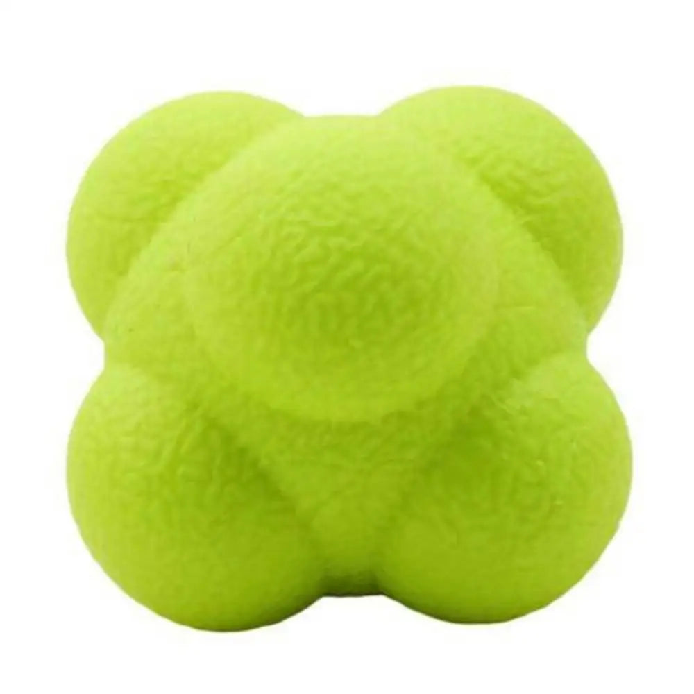 Hexagonal Reaction Ball Speed Agility Training Silicone Ball Coordination Reflex Sports Fitness Training Ball for Child Adult