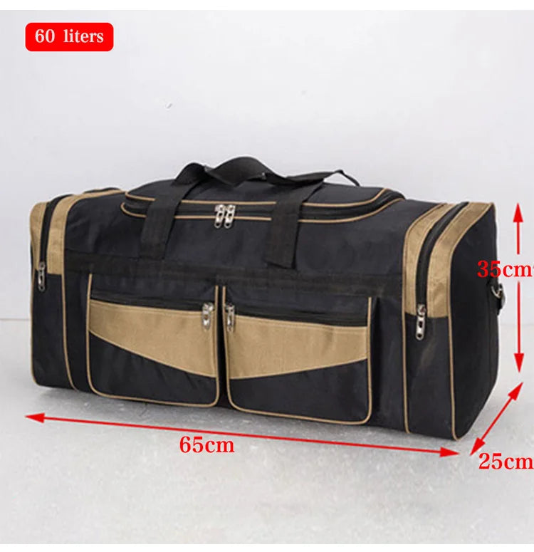 60L 90L Travel Duffle Handbags Large Traveling Tas For Women Men Gym Fitness Luggage Outdoor Bag Sack Trip Shoulder Pack XA15WD