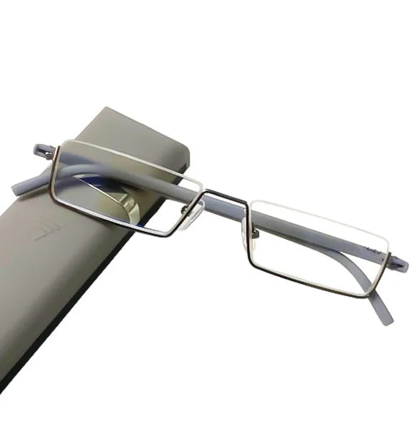 May Flower TR90 Presbyopic Glasses Man Blue Light Reading Glasses Men Metal Square Glasses For Sight Plus Lenses +1.75+2.25+2.75
