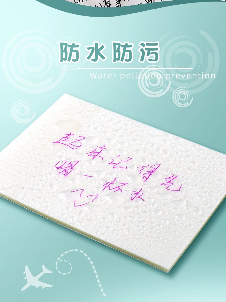 MOHAMM 50/100 Sheets Transparent Waterproof Posted It Sticky Note Pads Notepads Posits for School Stationery Office Supplies