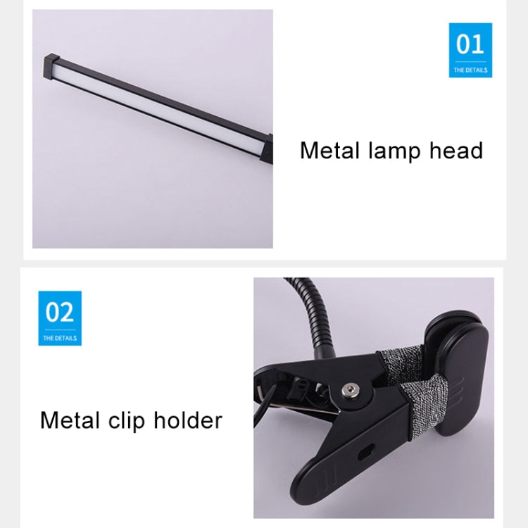 LED Desk Lamp 8W Folding Adjustable USB Charging Eye Protection Table Lamp, USB Charge Version + Power Plug, USB Charge Version + Power Plug(Black), USB Charge Version + Power Plug(White)