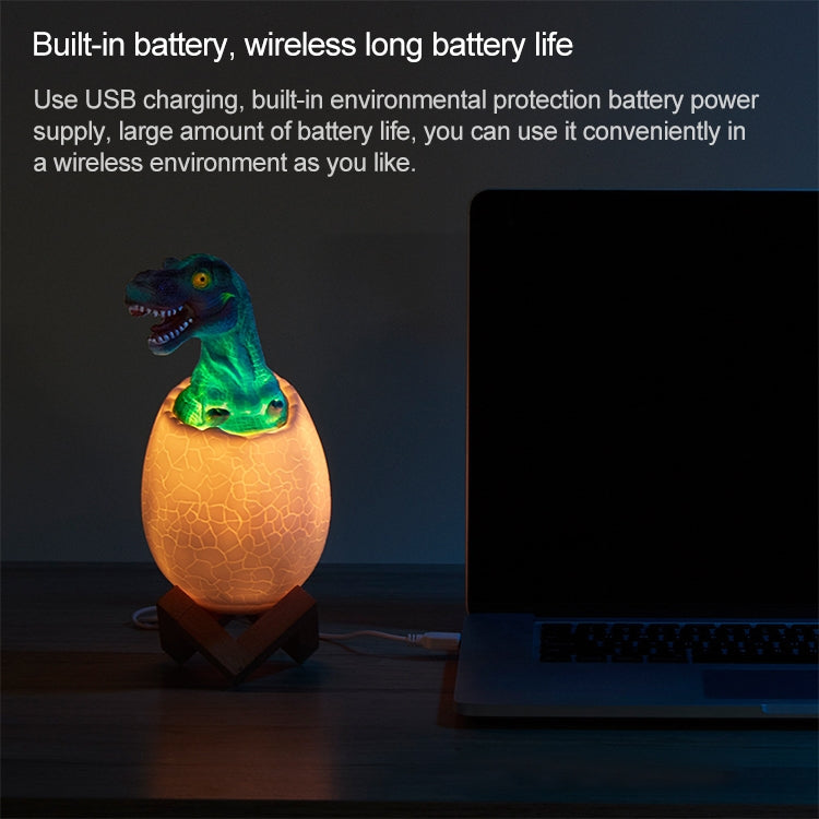 Tyrannosaurus Shape Creative Touch 3D Decorative Night Light, 3-color Patting Version, Tyrannosaurus