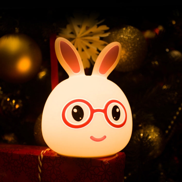 Creative USB Charging LED Decoration Lamp Novelty Gift , Smile Pink Rabbit/USB Charging, Smile Blue Rabbit/USB Charging, Happy Pink Rabbit/USB Charging, Happy Blue Rabbit/USB Charging