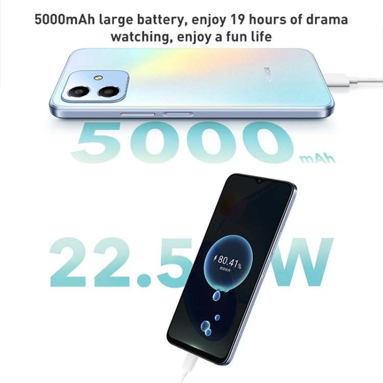 Dual Back Cameras, Side Fingerprint Identification, 5000mAh Battery, 6.5 inch Magic UI 5.0 (Android R) Qualcomm Snapdragon 480 Plus Octa Core up to 2.2GHz, Network: 5G, Not Support Google Play, 8GB+128GB