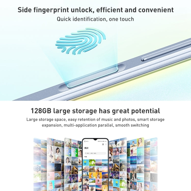 Dual Back Cameras, Side Fingerprint Identification, 5000mAh Battery, 6.5 inch Magic UI 5.0 (Android R) Qualcomm Snapdragon 480 Plus Octa Core up to 2.2GHz, Network: 5G, Not Support Google Play, 8GB+128GB