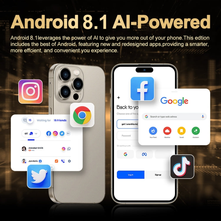 i16 Pro Max / Q5, 2GB+16GB, 6.5 inch Screen, Face Identification, Android 8.1 MTK6580P Quad Core, Network: 3G, Dual SIM, US Plug, i16 Pro Max / Q5, US Plug