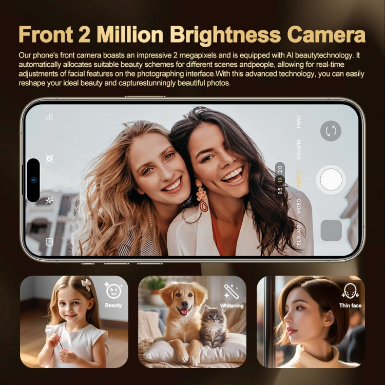i16 Pro Max / Q5, 2GB+16GB, 6.5 inch Screen, Face Identification, Android 8.1 MTK6580P Quad Core, Network: 3G, Dual SIM, US Plug, i16 Pro Max / Q5, US Plug
