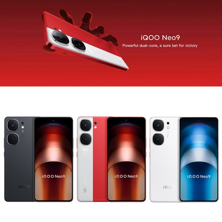 vivo iQOO Neo9, Dual Back Cameras, 16GB+512GB, Face ID / Fingerprint Identification, 6.78 inch Android 14 OriginOS 4 Snapdragon 8 Gen 2 Octa Core, OTG, NFC, Network: 5G, Support Google Play, vivo iQOO Neo9, 16GB+512GB, iQOO Neo9, 16GB+512GB