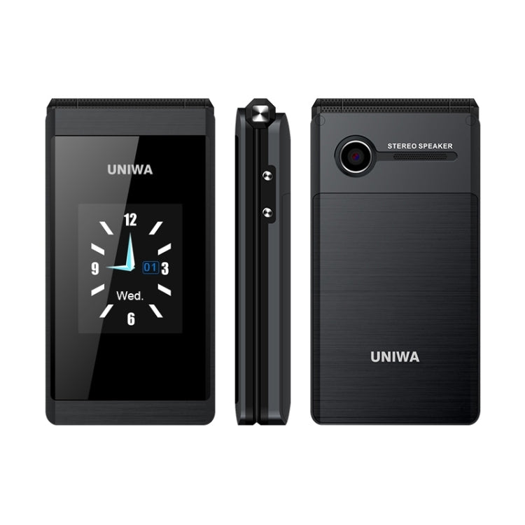 2.8 inch + 1.77 inch, MT6261D, Support Bluetooth, FM, SOS, GSM, Dual SIM