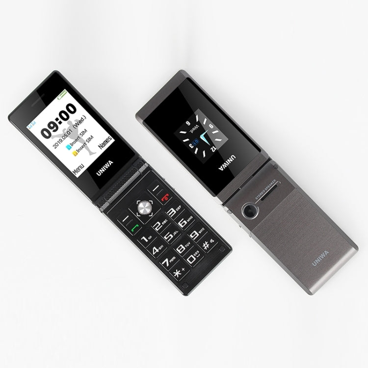 2.8 inch + 1.77 inch, MT6261D, Support Bluetooth, FM, SOS, GSM, Dual SIM