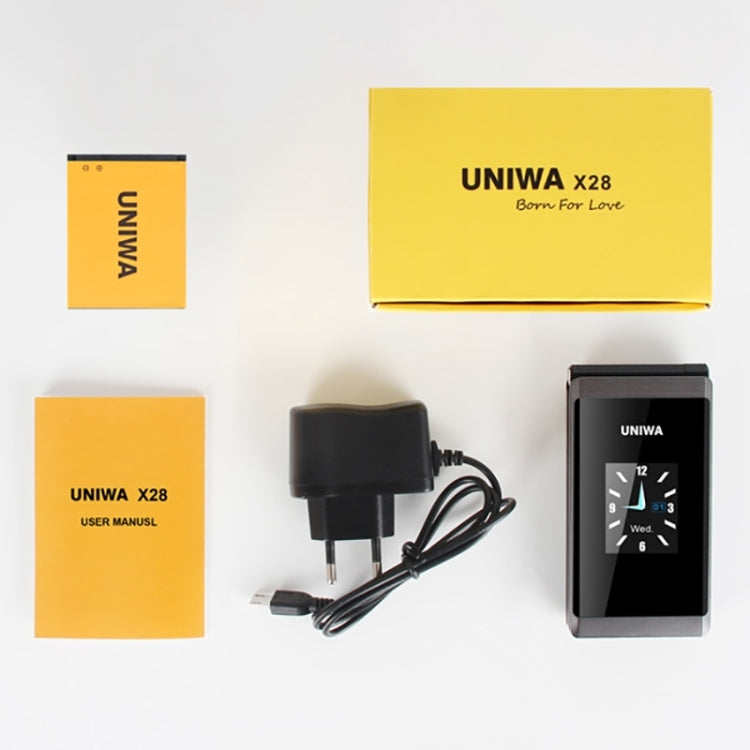 2.8 inch + 1.77 inch, MT6261D, Support Bluetooth, FM, SOS, GSM, Dual SIM