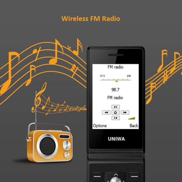 2.8 inch + 1.77 inch, MT6261D, Support Bluetooth, FM, SOS, GSM, Dual SIM