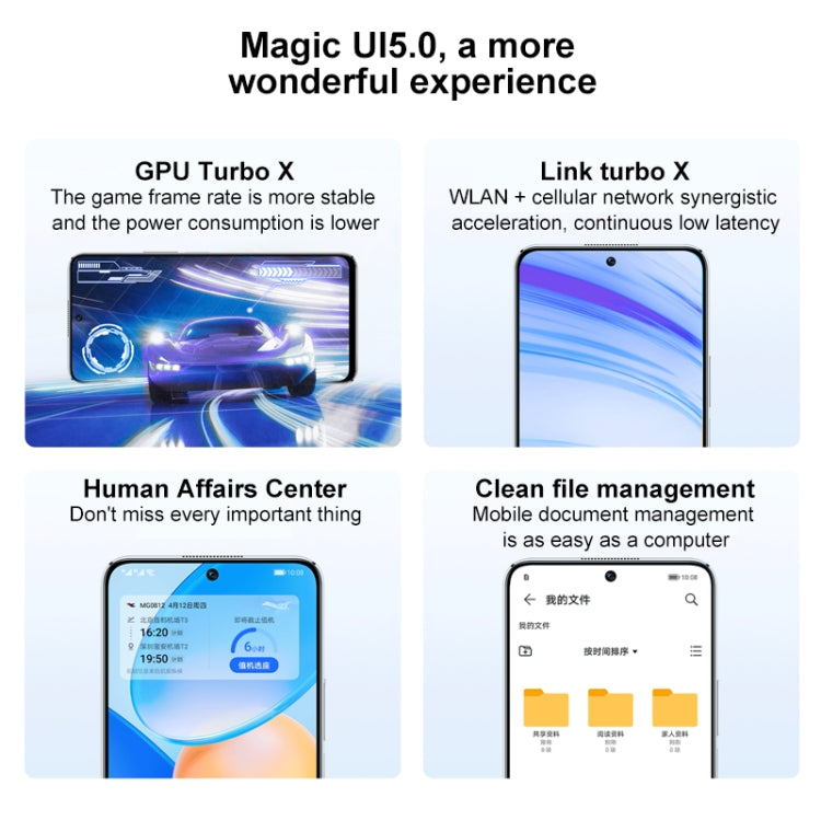Dual Back Cameras, Side Fingerprint Identification, 4000mAh Battery, 6.7 inch Magic UI 5.0 (Android 11) MediaTek Dimensity 810 Octa Core up to 2.4GHz, Network: 5G, OTG, Not Support Google Play, 8GB+128GB