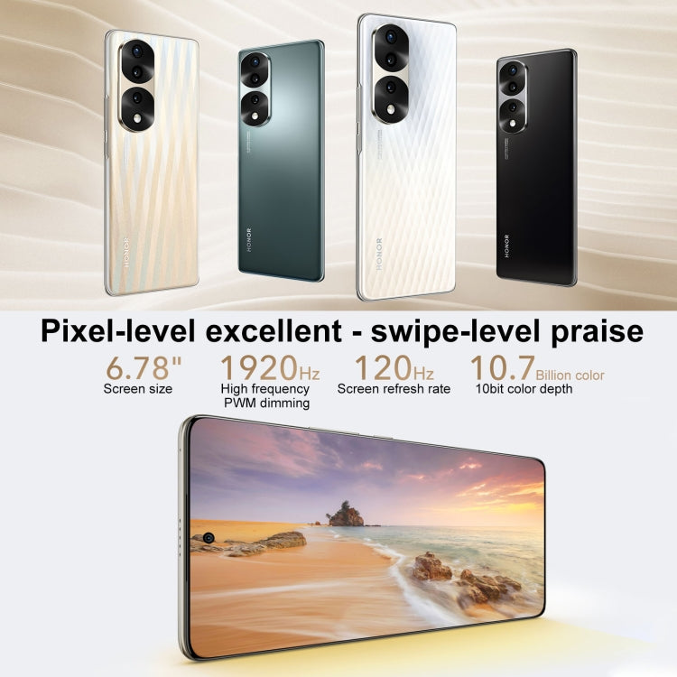 Triple Back Cameras, Screen Fingerprint Identification, 6.78 inch Magic UI 6.1 Dimensity 8000 Octa Core up to 2.75GHz, Network: 5G, OTG, NFC, Not Support Google Play, Honor 70 Pro 5G 8GB+256GB, Honor 70 Pro 8GB+256GB