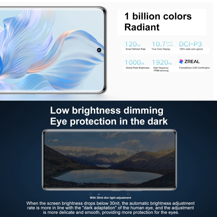 Triple Back Cameras, Screen Fingerprint Identification, 6.67 inch Magic UI 7.0 Qualcomm Snapdragon 782G Octa Core up to  2.7GHz, Network: 5G, OTG, NFC, Not Support Google Play, Honor 80 5G, 12GB+256GB