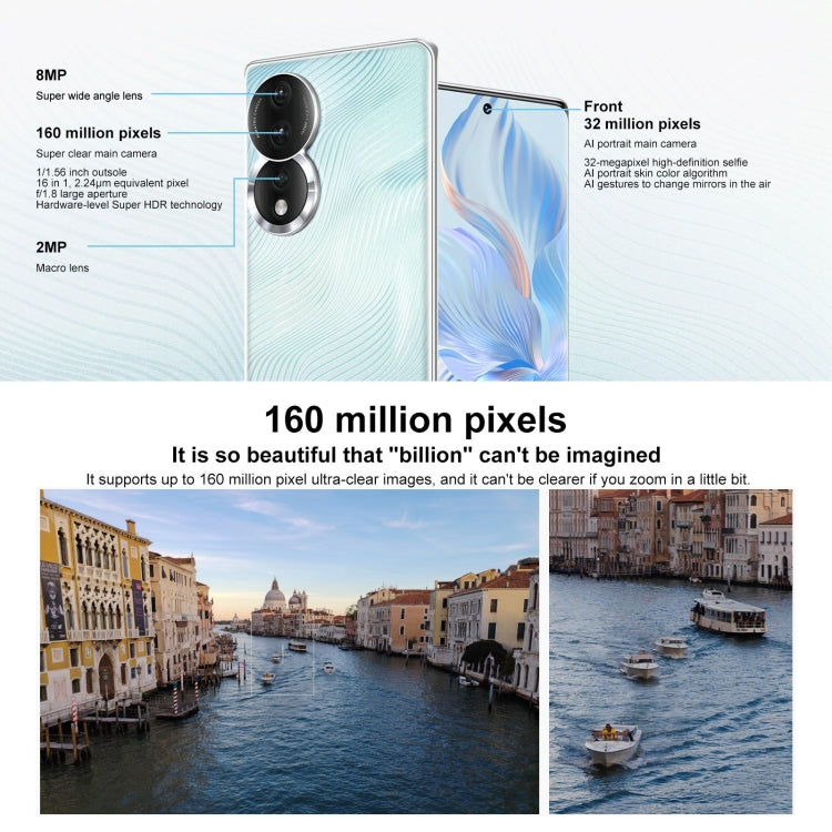 Triple Back Cameras, Screen Fingerprint Identification, 6.67 inch Magic UI 7.0 Qualcomm Snapdragon 782G Octa Core up to  2.7GHz, Network: 5G, OTG, NFC, Not Support Google Play, Honor 80 5G, 12GB+512GB
