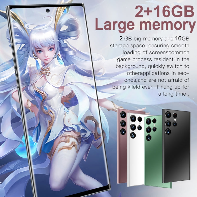 Face Identification, Android 8.1 MTK6753 Octa Core, Network: 4G, S22Ultra 5G D12332, 2GB+16GB