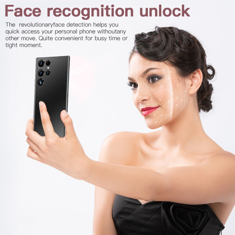 Face Identification, Android 8.1 MTK6753 Octa Core, Network: 4G, S22Ultra 5G D12332, 2GB+16GB