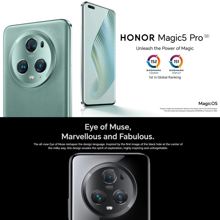 Triple Back Cameras, Screen Fingerprint Identification, 5450mAh Battery, 6.81inch Magic UI 7.1 / Android 13 Snapdragon 8 Gen2 Octa Core up to 3.19GHz, Network: 5G, OTG, NFC, Not Support Google Play, Magic5 Pro, 16GB+512GB
