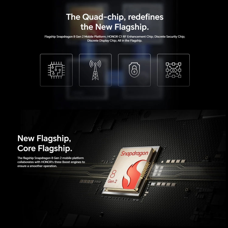 Triple Back Cameras, Screen Fingerprint Identification, 5450mAh Battery, 6.81inch Magic UI 7.1 / Android 13 Snapdragon 8 Gen2 Octa Core up to 3.19GHz, Network: 5G, OTG, NFC, Not Support Google Play, Magic5 Pro, 16GB+512GB