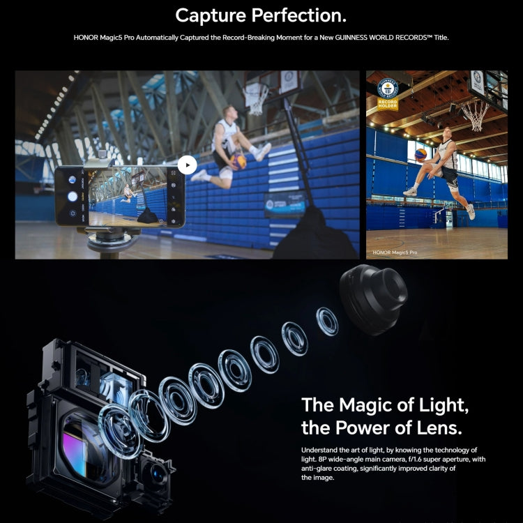 Triple Back Cameras, Screen Fingerprint Identification, 5450mAh Battery, 6.81inch Magic UI 7.1 / Android 13 Snapdragon 8 Gen2 Octa Core up to 3.19GHz, Network: 5G, OTG, NFC, Not Support Google Play, Magic5 Pro, 16GB+512GB