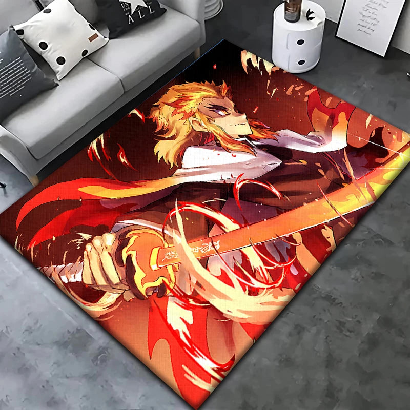 Anime Characters Carpet Living Room Home Decor Sofa Table Rug Anti Slip Chair Cushion Lounge Mat Picnic Camping Art