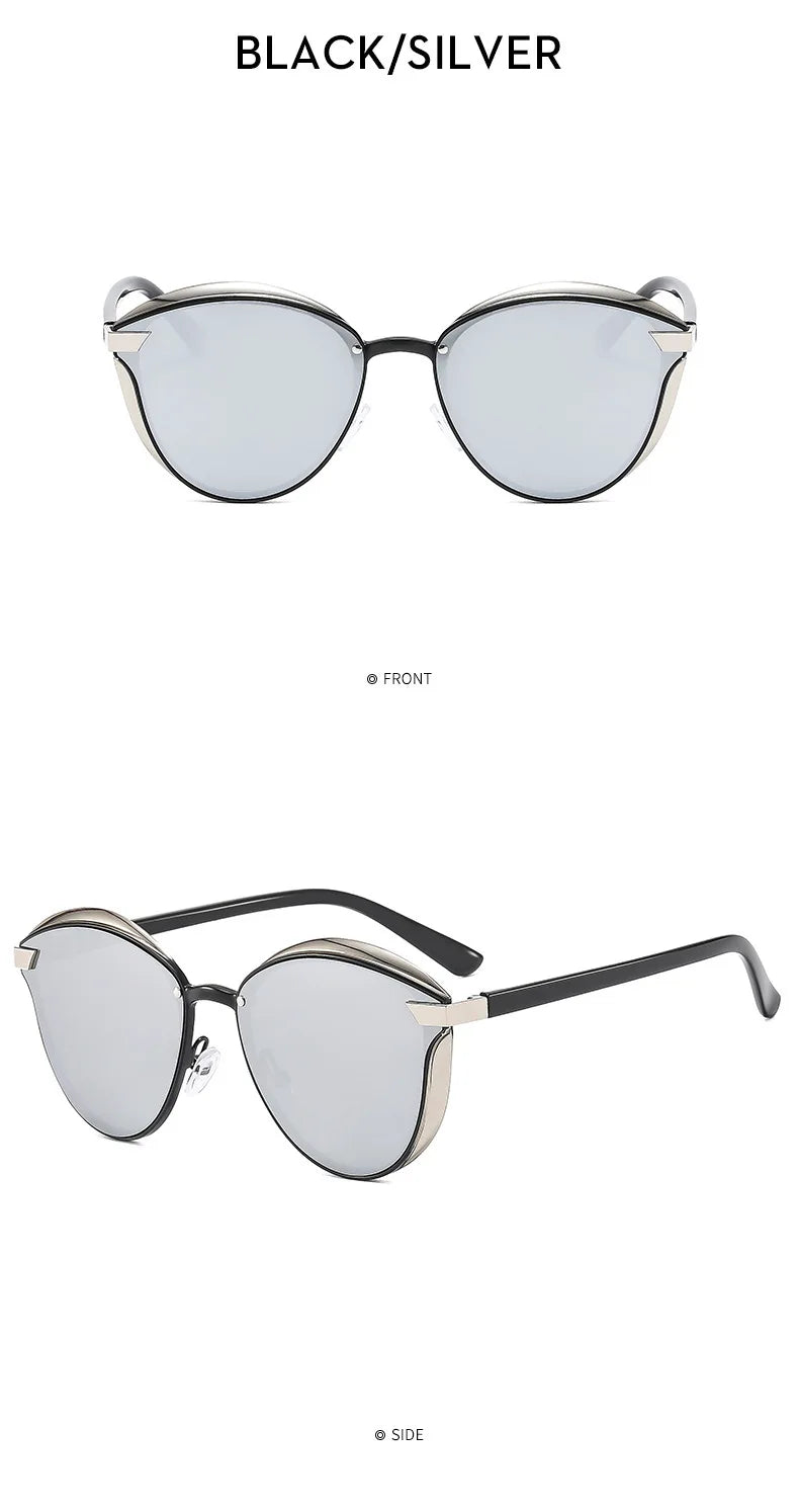 New Style Polarized Sunglasses For Women Catmore Round Sun Glass Ladies Woman Eyewear Accessory UVAB Protection