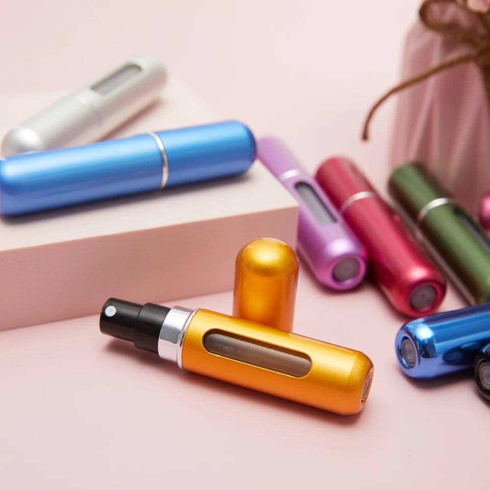Perfume Bottle Set 8Ml 5Ml Refillable Bottle with Spray Pump Empty Cosmetic Containers Travel Atomizer Bottle Free Shipping