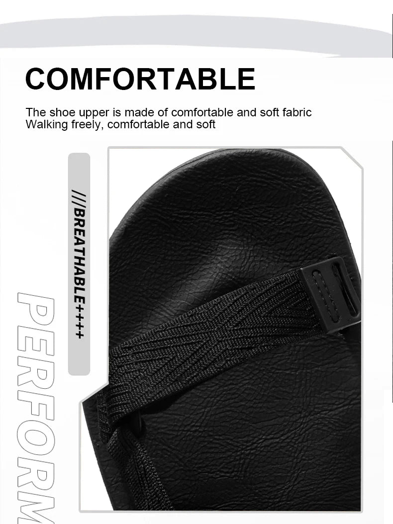 New Outdoor Wadable Sandals Man Arch Support Yoga Mat Insole Gladiator Open Toe Outdoor Beach Slippers Antiskid Durable Flat Men