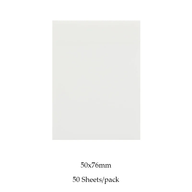 MOHAMM 50/100 Sheets Transparent Waterproof Posted It Sticky Note Pads Notepads Posits for School Stationery Office Supplies