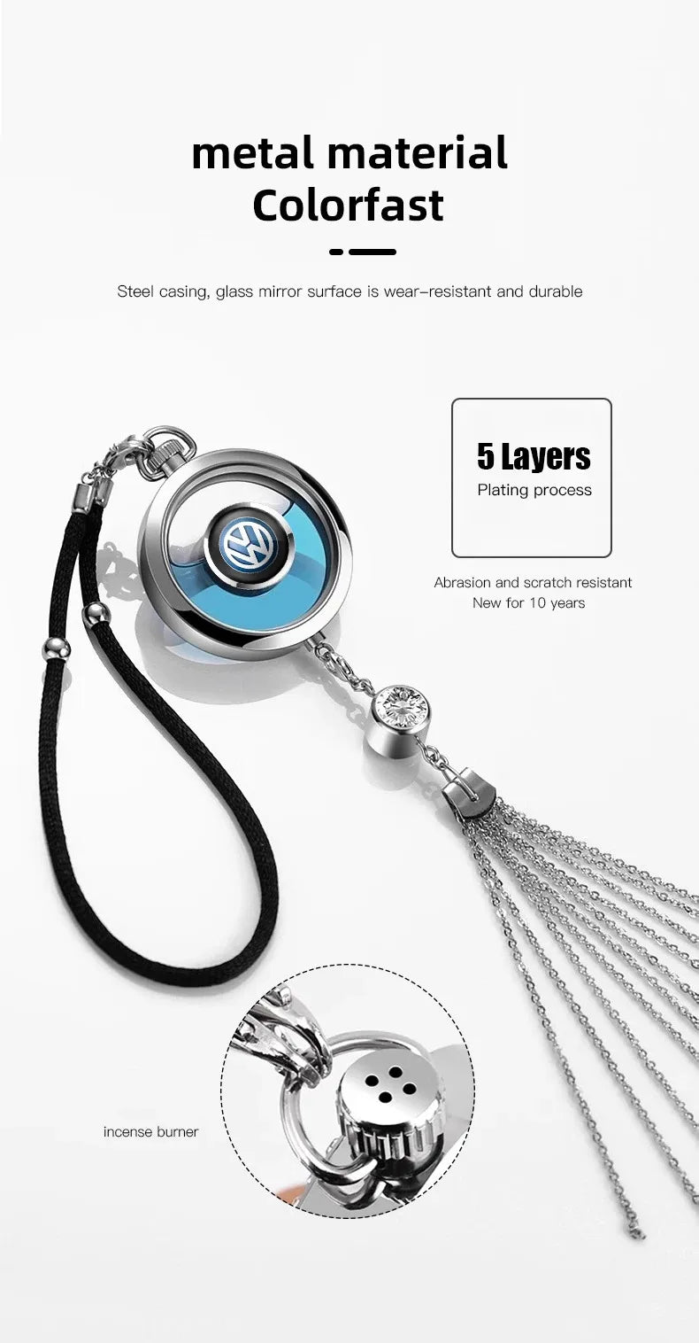 Car Air Freshener Hanging Pendant Rearview Mirror Fragrance Ornament For VW Polo Passat Touran Tiguan Golf Jetta GTI Transporter