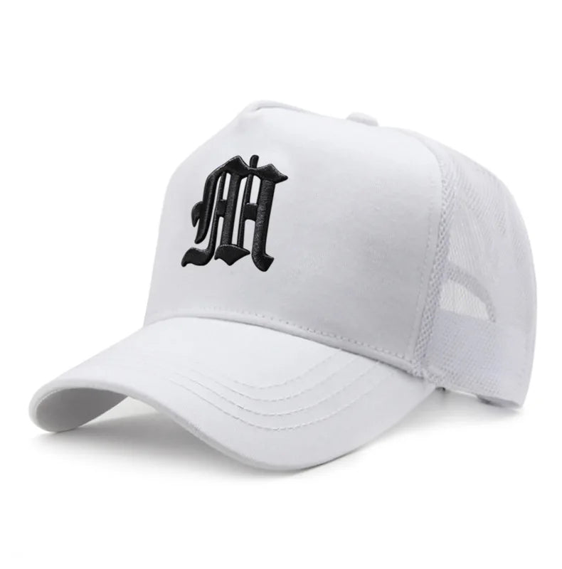 New Hat Men's Summer Thin High Top Baseball Cap Tide Big Head Fence Mesh Breathable Cap Sunscreen Sun Hat