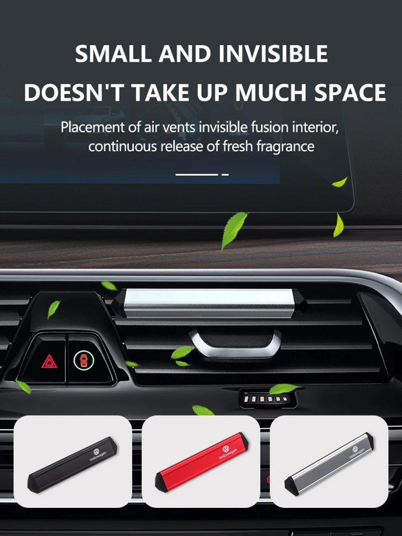 For Volkswagen VW Car Aroma Diffuser Air Fresheners Vent Perfume Fragrance Passat Golf 4 5 6 Tiguan Polo Scirocco Jetta CC